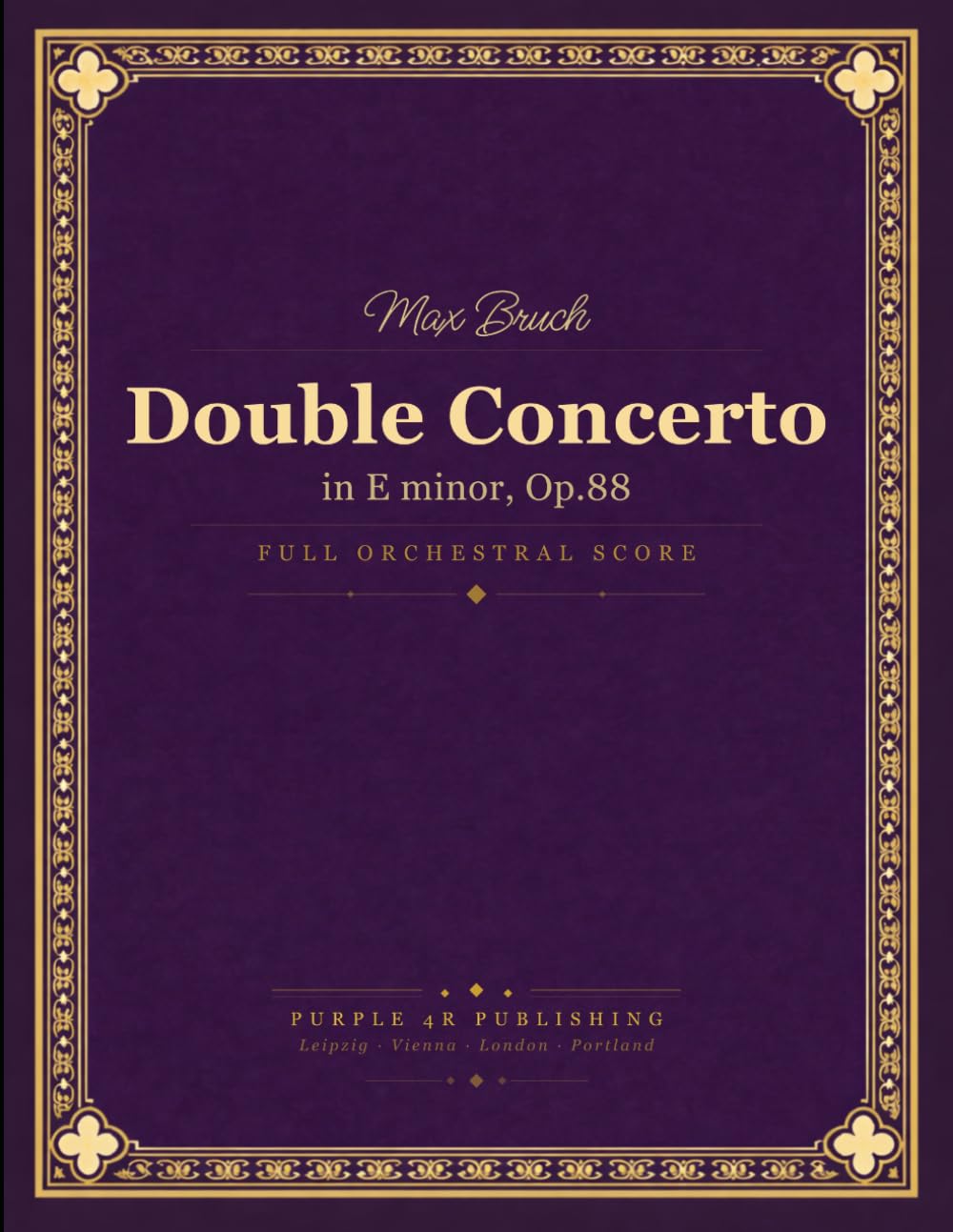 Max Bruch: Double Concerto in E minor, Op. 88 - for Clarinet, Viola and Orchestra - Full Orchestral Score baixar o livro de graça
