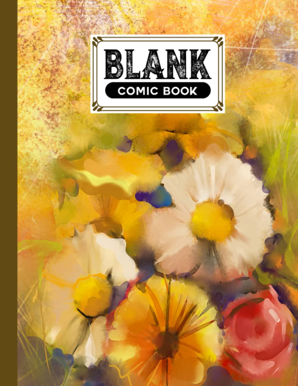 Blank Comic Book: Oil Painting Cover, Create Your Own Story, Journal, Notebook, Sketchbook for Kids and Adults, 120 Pages - Size 8.5" x 11" Notebook by Grete Hubner baixar livro de graça