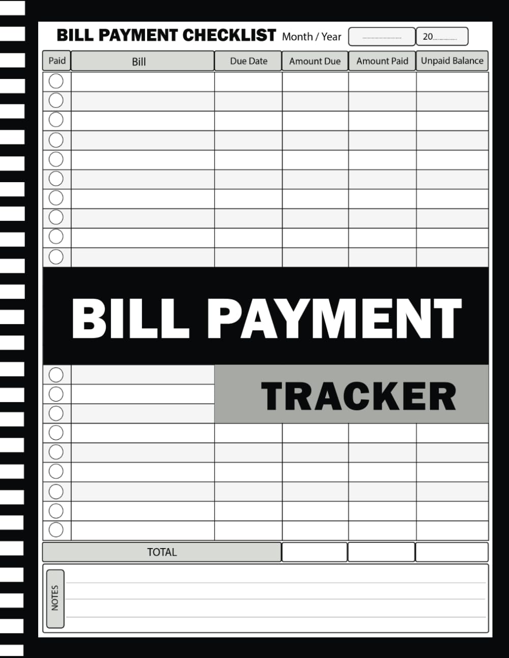 Bill Payment Tracker: Bill Tracker Notebook and Monthly Bill Payment Checklist Planner & Bills Organizer Log Book baixar livro de graça