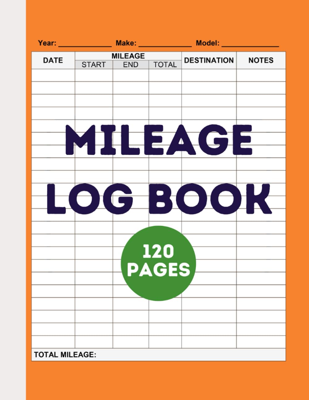 ler totalmente Auto Mileage And Expense Logbook For Business & Personal Taxes: Miles Record Log Book For Bookkeeping