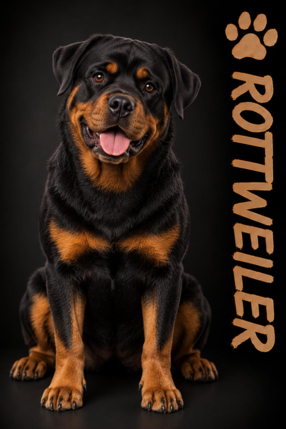 Rottweiler: College Ruled Lined Journal for Dog Lovers: Elegant Studio Dog Portrait Cover, 120 Lined Pages, Ideal Gift for Owners & Breeders baixar o livro de graça
