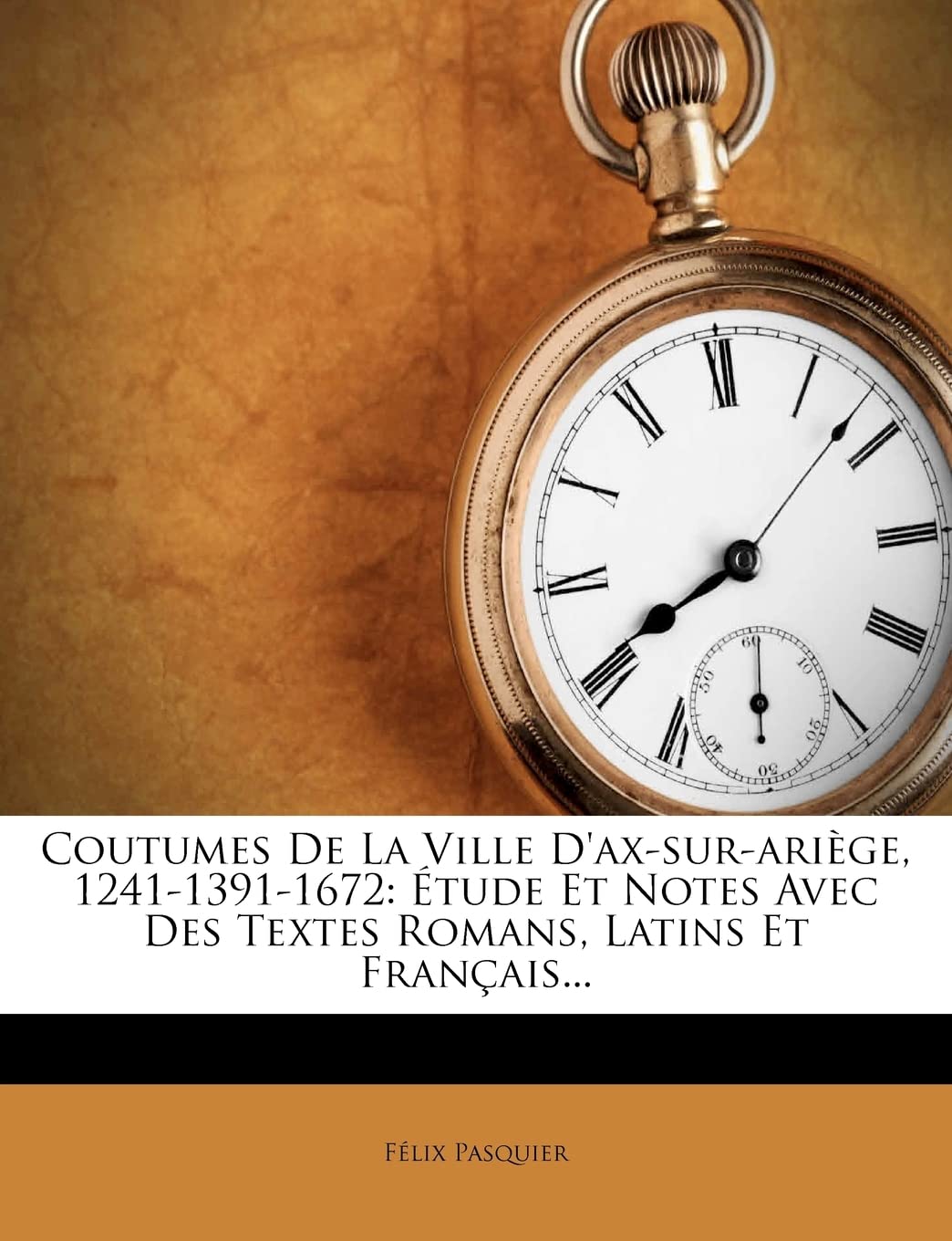 Coutumes De La Ville D'ax-sur-ariège, 1241-1391-1672: Étude Et Notes Avec Des Textes Romans, Latins Et Français...