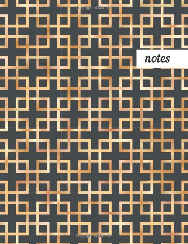 capítulo por capítulo baixar Notes: College Ruled Lined Journal, Cute Golden Pattern Design - Perfect for Office, School, College, Writing & Note Taking - Large 8.5 x 11 inches - 110 Pages