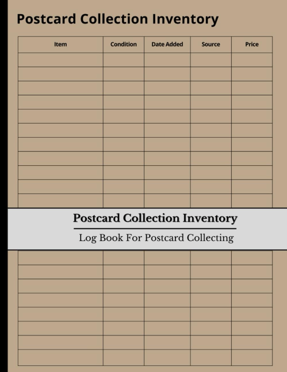 Postcard Collection Inventory: Log Book For Postcard Collecting | record your postcard collection. baixar o livro de graça