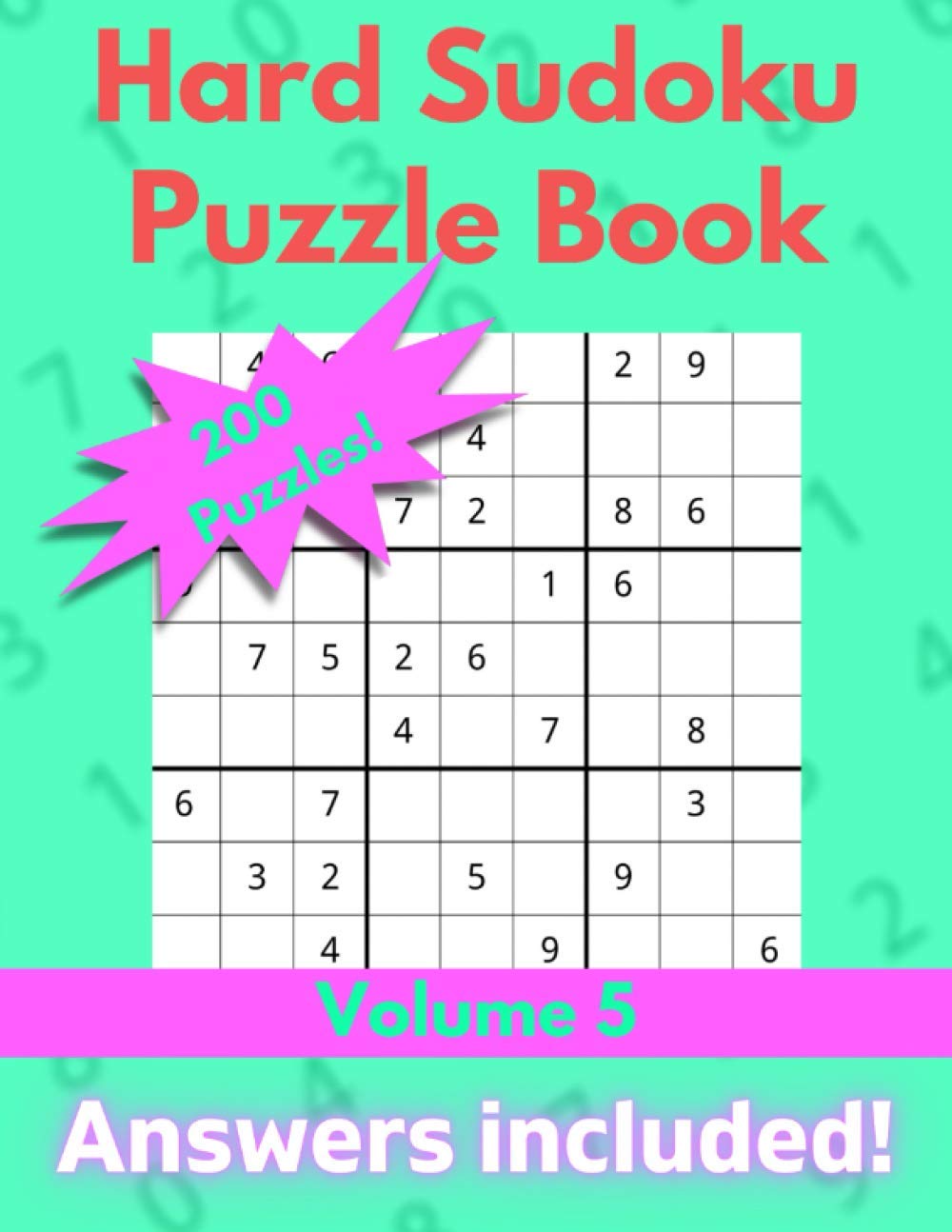 Hard Sudoku Puzzle Book: 200 Sudoku Games with Answers | Gift for Adults or Kids | Volume 5 (OurPuzzle Large Print Hard Sudoku Series) baixar livro de graça