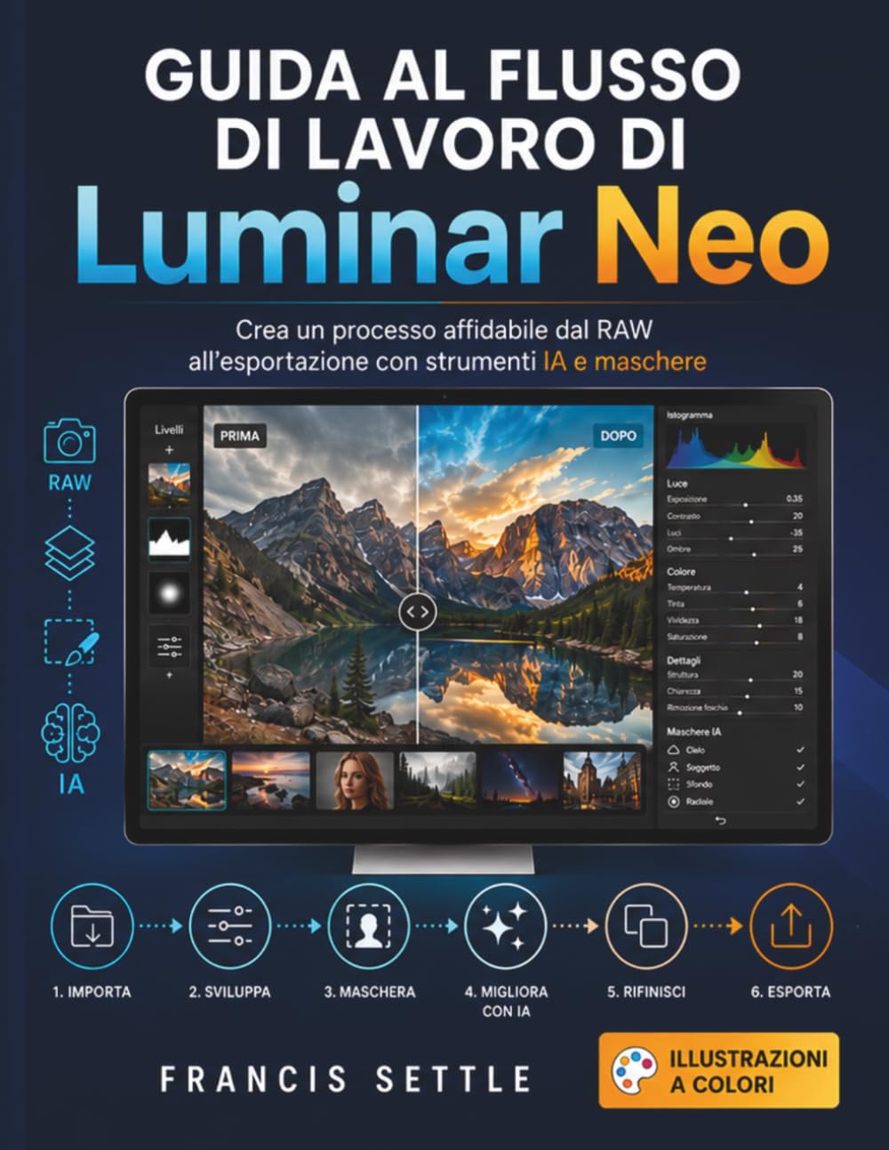 Guida Al Flusso Di Lavoro Di Luminar Neo: Crea un processo affidabile dal RAW all'esportazione con strumenti IA e maschere baixar o livro de graça