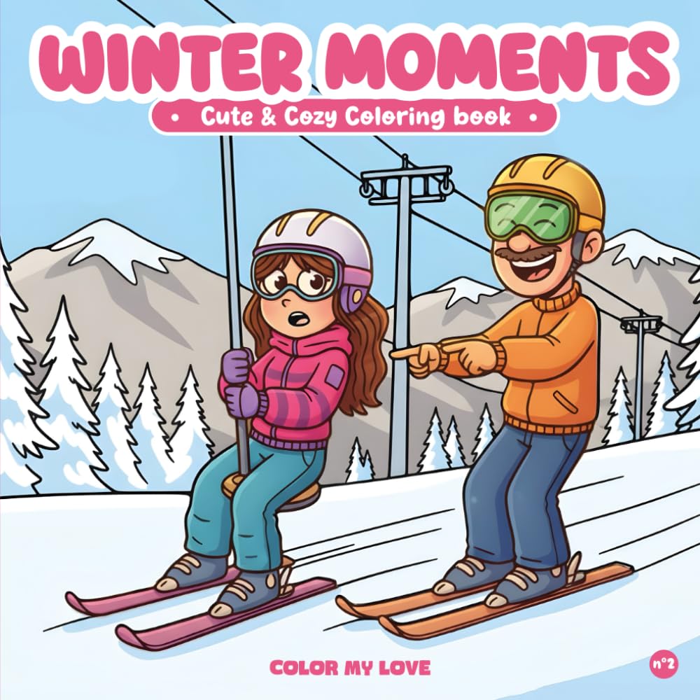 capítulo por capítulo baixar Winter Moments: Cute & Cozy Winter Coloring Book for Teens & Adults Relaxing Seasonal Scenes for Calm & Creative Moments