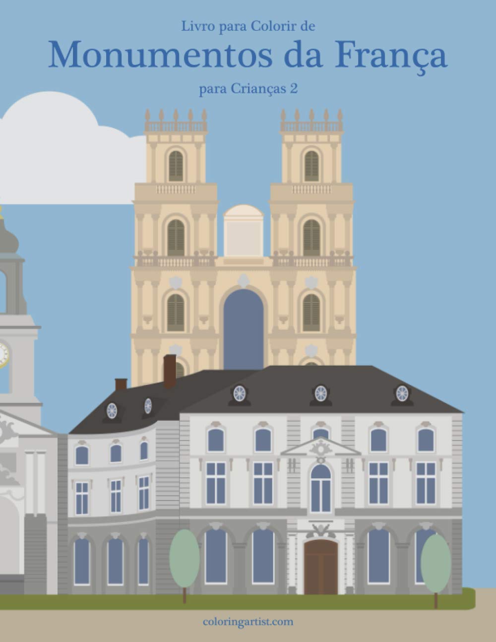 Livro para Colorir de Monumentos da França para Crianças 2 baixar livro de graça