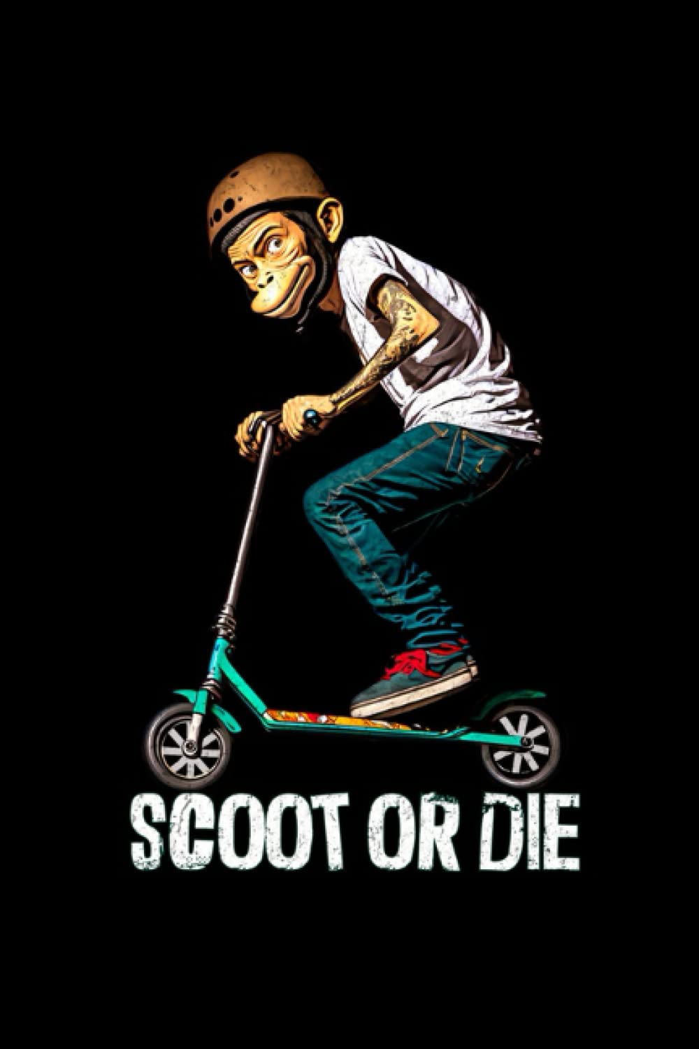 capítulo por capítulo baixar Scoot Or Die: Cooles Notizbuch für Stuntscooter und Dinosaurier Fans - DIN A5-120 Seiten Gepunktete Linien (German Edition)