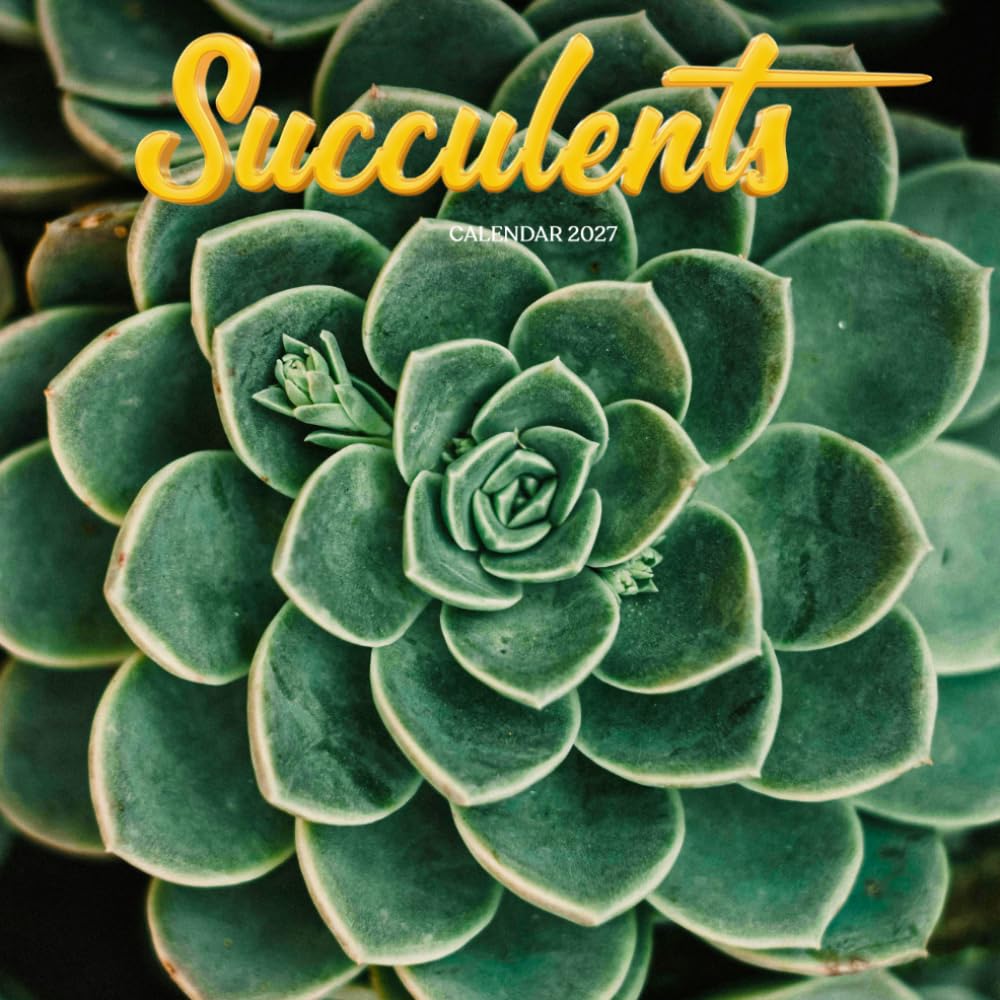 Succulents Calendar 2027: Cacti, Succulents and Plant Scenes baixar o livro de graça