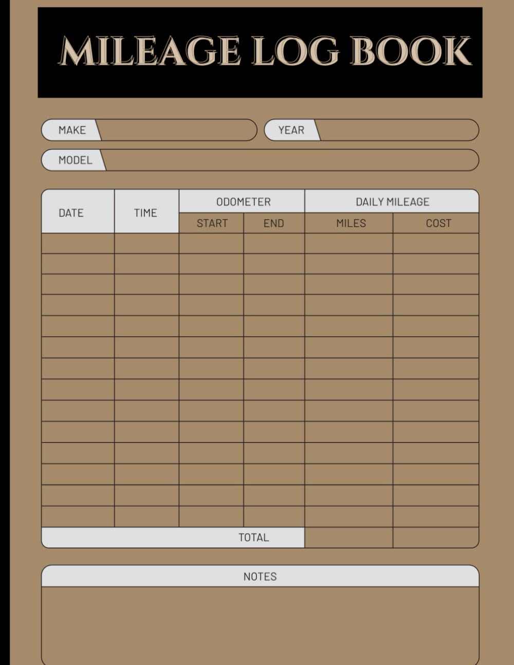 capítulo por capítulo baixar Mileage Log Book: Complete Vehicle Mileage Tracker for Business, Personal Use, and Tax Deductions | Daily Miles Record for Accurate Vehicle Expense Reporting