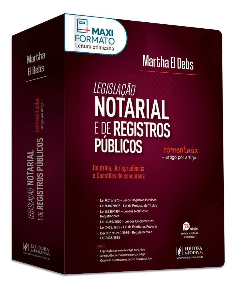 Legislação Notarial e de Registros Públicos Comentada Artigo por Artigo - 7ª Edição (2025) baixar livro de graça