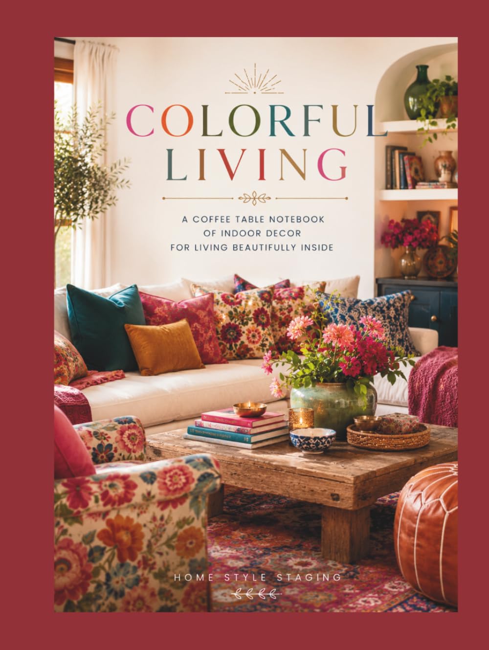 Colorful Living: Decorative Faux Book- Notebook