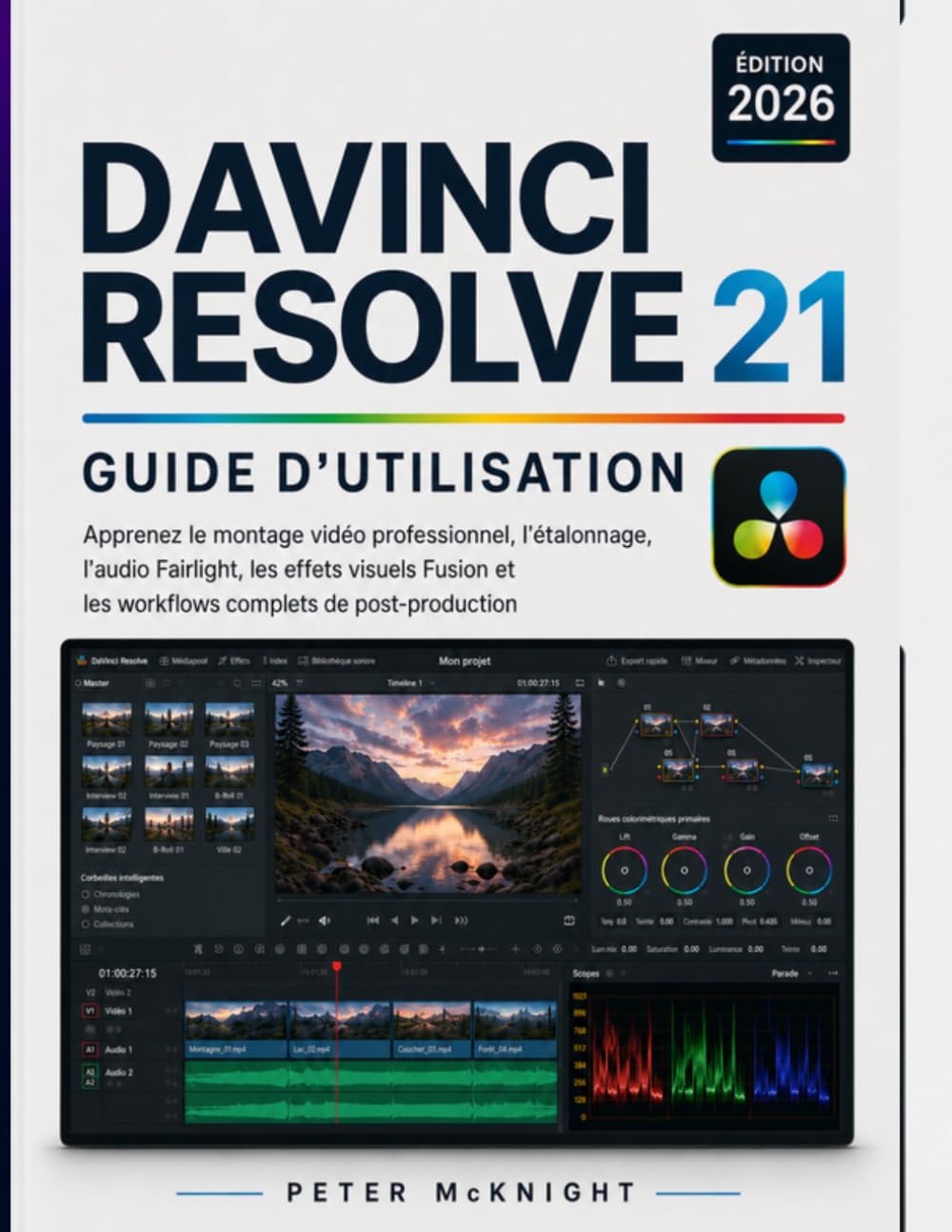 ler totalmente DAVINCI RESOLVE 21 MANUEL D'UTILISATION 2026: Apprenez le montage vidéo professionnel et l'étalonnage des couleurs. Maîtrisez l'audio Fairlight, les... complets de post-production. (French Edition)