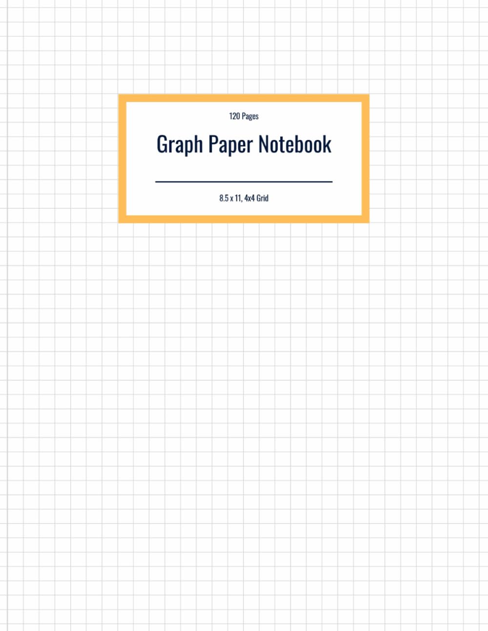 ler totalmente 120 Pages Graph Paper Notebook 8.5 x 11, 4x4 Grid: Perfect for Sketching, Notes, Planning, and Creative Work