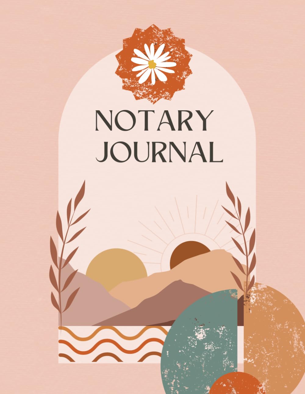 Notary Journal: A Notary Journal Log Book for Notarial Acts, 200 Entries, 8.5” x 11”, Boho Cover baixar livro de graça