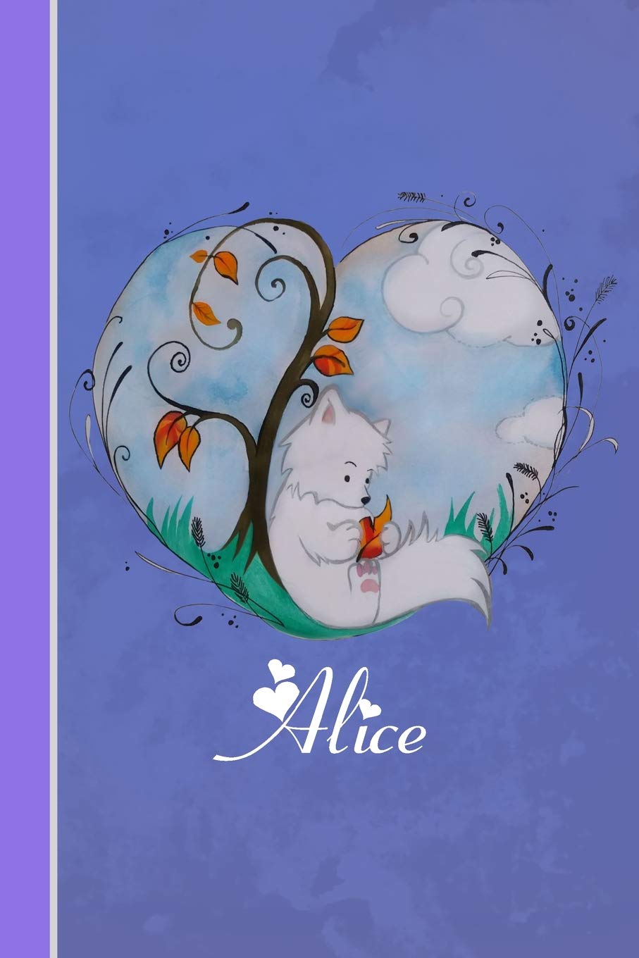 Alice: Cahier Personnalisé - Fox Avec Coeur - Couverture Souple - 120 Pages - Vide - Notebook - Journal Intime - Scrapbook - Idée Cadeau baixar livro de graça