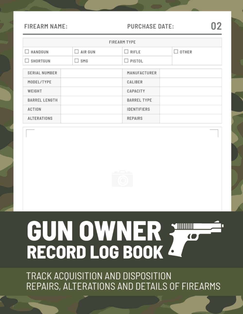 Gun Owner Record Logbook: Personal Firearm Inventory Log Book - Track Acquisition and Disposition, Alterations, and Weapon Repairs baixar livro de graça