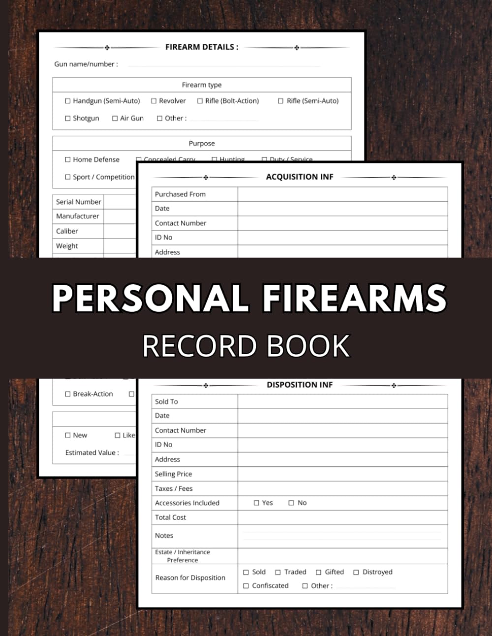 Personal Firearms Record Book: Firearms Inventory Personal Log Book to Keep Track of Acquisition, Disposition, and Details of Firearms for Gun Owners baixar livro de graça