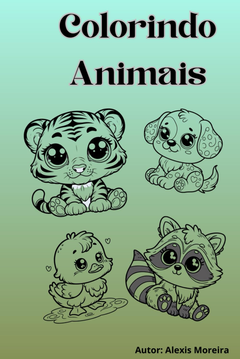 Animais para colorir (Portuguese Edition)