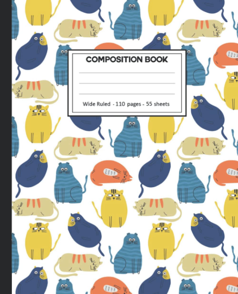 Composition Notebook: Lazy Cat Wide Ruled Paper Notebook Journal size 7.25 x 9.25” for student baixar livro de graça