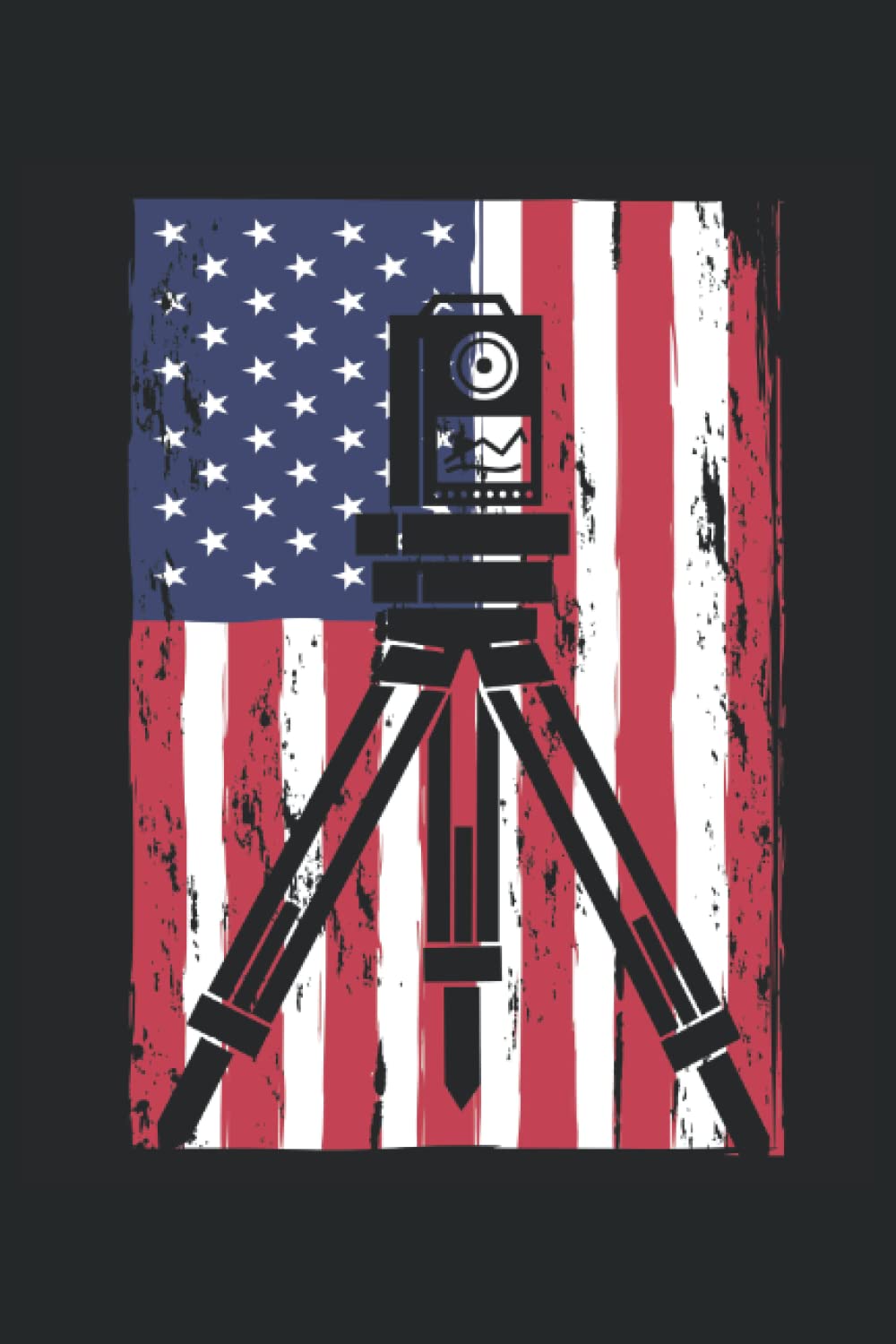 ler totalmente Surveyor USA Flag: Land Surveyor Notebook and Journal, Medium Ruled, 100 Pages, 6"x9"