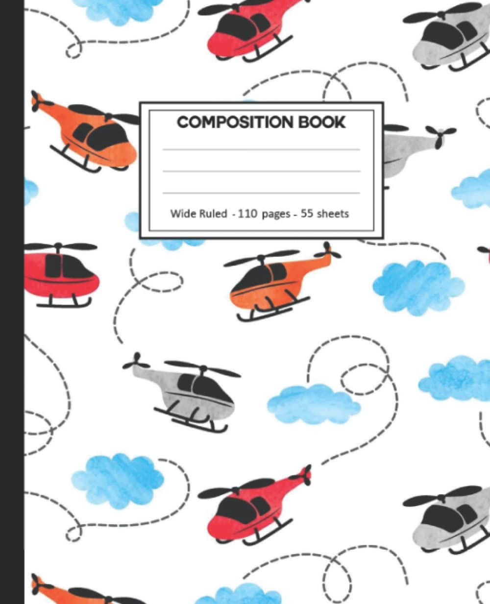 Composition Notebook: Composition Notebook with Helicopter for School. baixar livro de graça