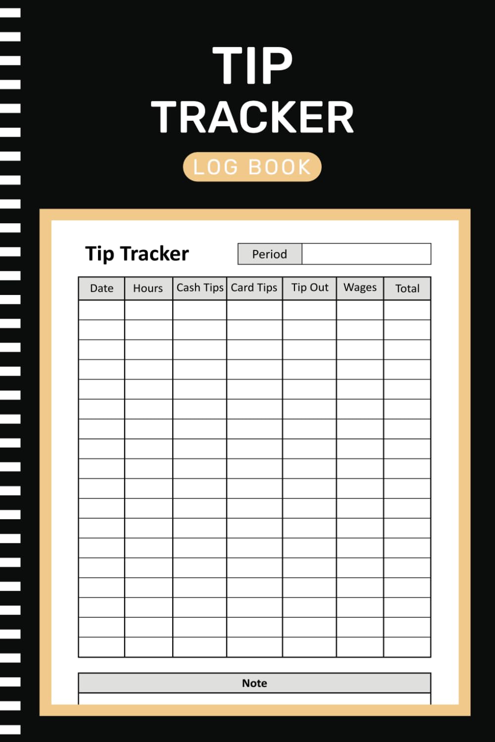 ler totalmente Tip Tracker Log Book: A Record Book for tracking Daily Customer Tips (105 Pages "6x9" Inches )