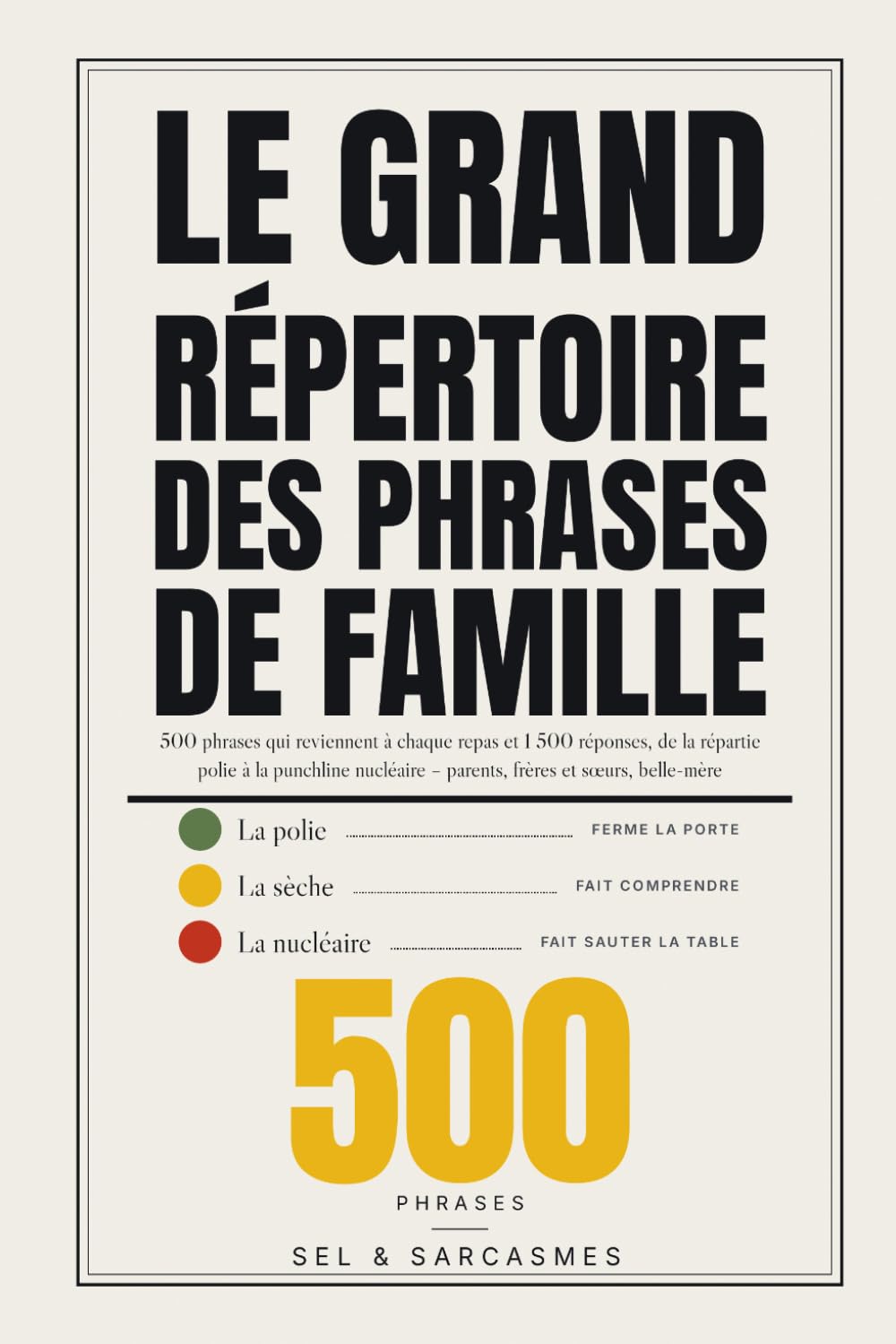 capítulo por capítulo baixar Le Grand Répertoire des Phrases de Famille: 500 phrases qui reviennent à chaque repas et 1 500 réponses, de la répartie polie à la punchline nucléaire... frères et sœurs, belle-mère (French Edition)