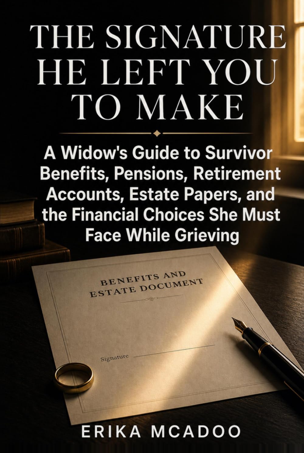 ler totalmente The Signature He Left You to Make: A Widow's Guide to Survivor Benefits, Pensions, Retirement Accounts, Estate Papers, and the Financial Choices She Must Face While Grieving