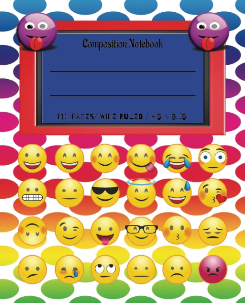 ler totalmente Composition Notebooks Kids Smiley Face Journal| 7.5 X 9.25| Wide Ruled Lined 110 Pages| Back To School Supplies For Teens, Girls, Boys: Office... Notes| Arts and Crafts| College Students