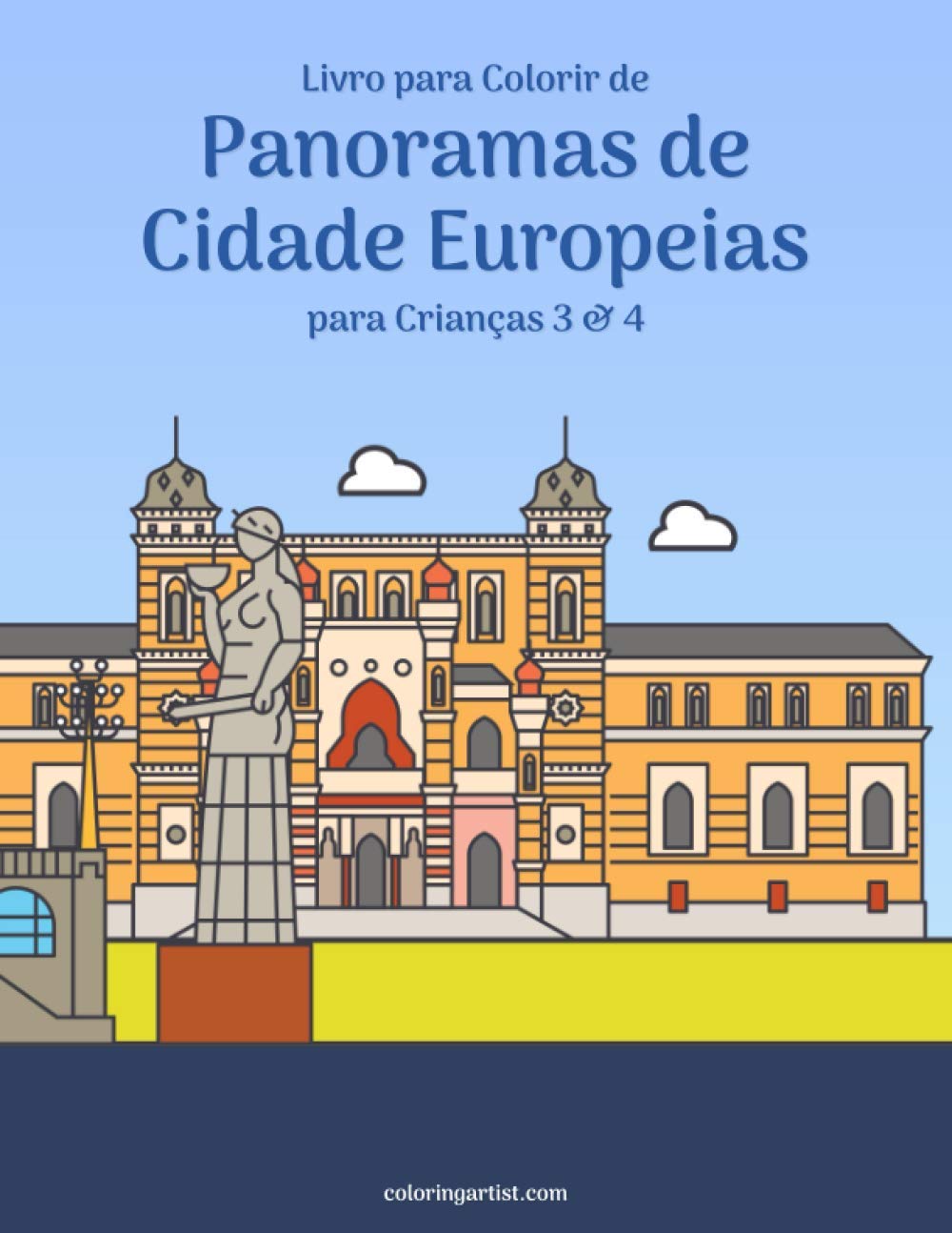 Livro para Colorir de Panoramas de Cidade Europeias para Crianças 3 & 4 baixar o livro de graça