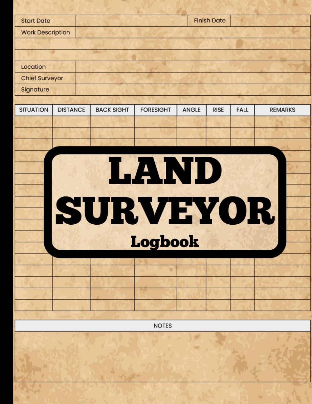Land Surveyor Logbook: Detailed Work Records for Surveying Projects - 8.5x11, 121 Pages baixar o livro de graça