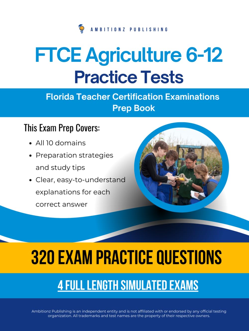 capítulo por capítulo baixar FTCE Agriculture 6-12 Practice Tests: Test Prep Book for the Florida Teacher Certification Examinations (054) with 320 Practice Questions, 4 Mock Tests, Clear Explanations, and Study Tips
