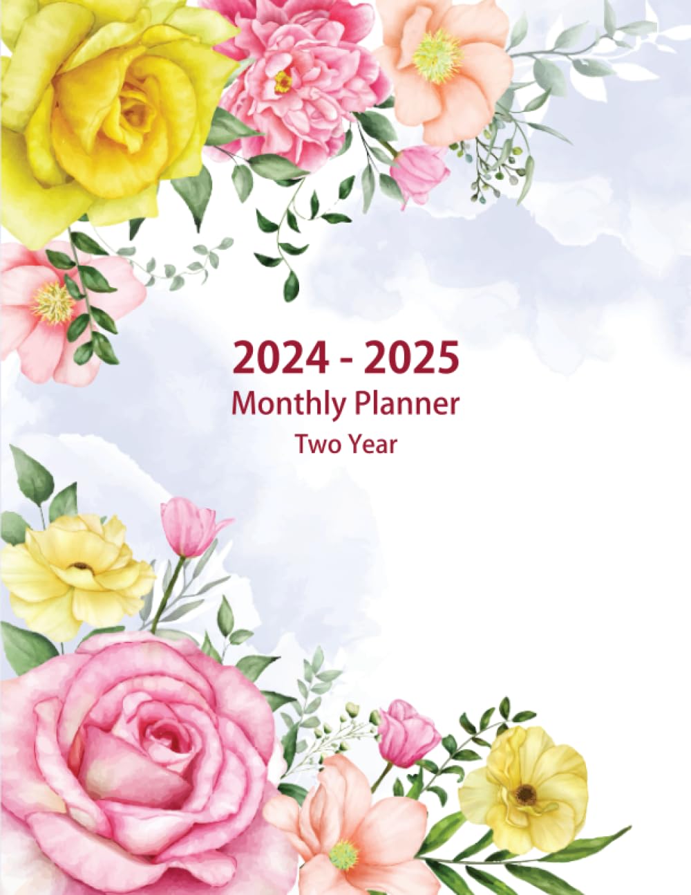 capítulo por capítulo baixar 2024-2025 Two Year Monthly Planner: Large 24 Months Calendar from January 2024 to December 2025 with Federal Holidays. Floral Cover.