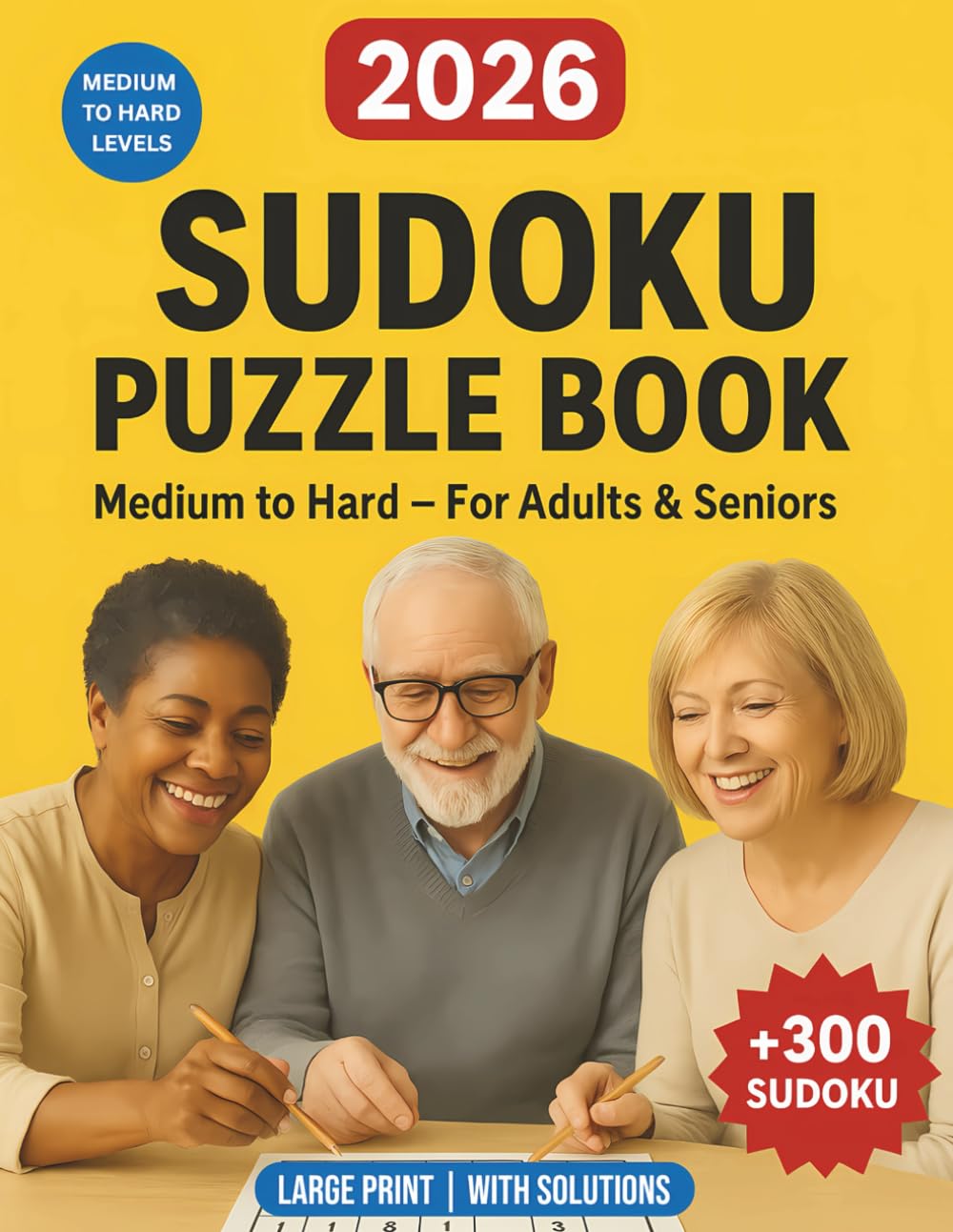 capítulo por capítulo baixar 2026 Sudoku Puzzle Book for Adults and Seniors: Medium to Hard Sudoku with Solutions