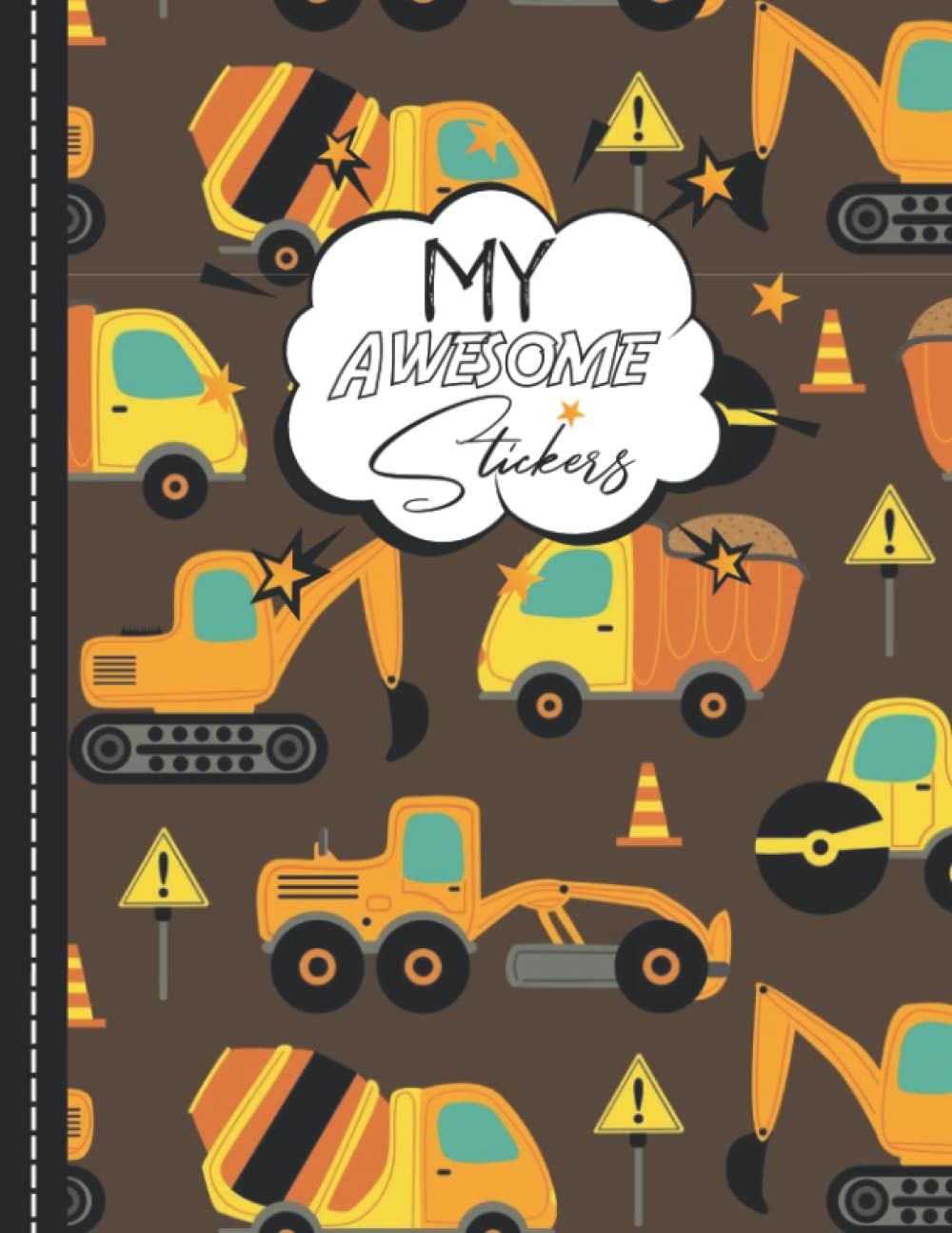 ler totalmente My Awesome Stickers: Trucks Blank Sticker Collection Book For Storing Your Stickers - 120 Pages, 8.5x11 Inches.