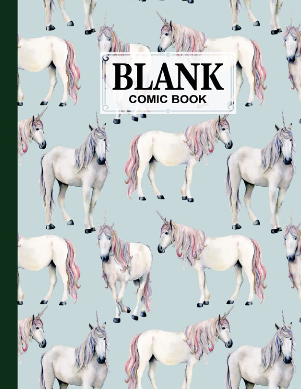 ler totalmente Blank Comic Book: Unicorns Cover, Create Your Own Story, Journal, Notebook, Sketchbook for Kids and Adults, 120 Pages - Size 8.5" x 11" Notebook by Sebastian Neubauer