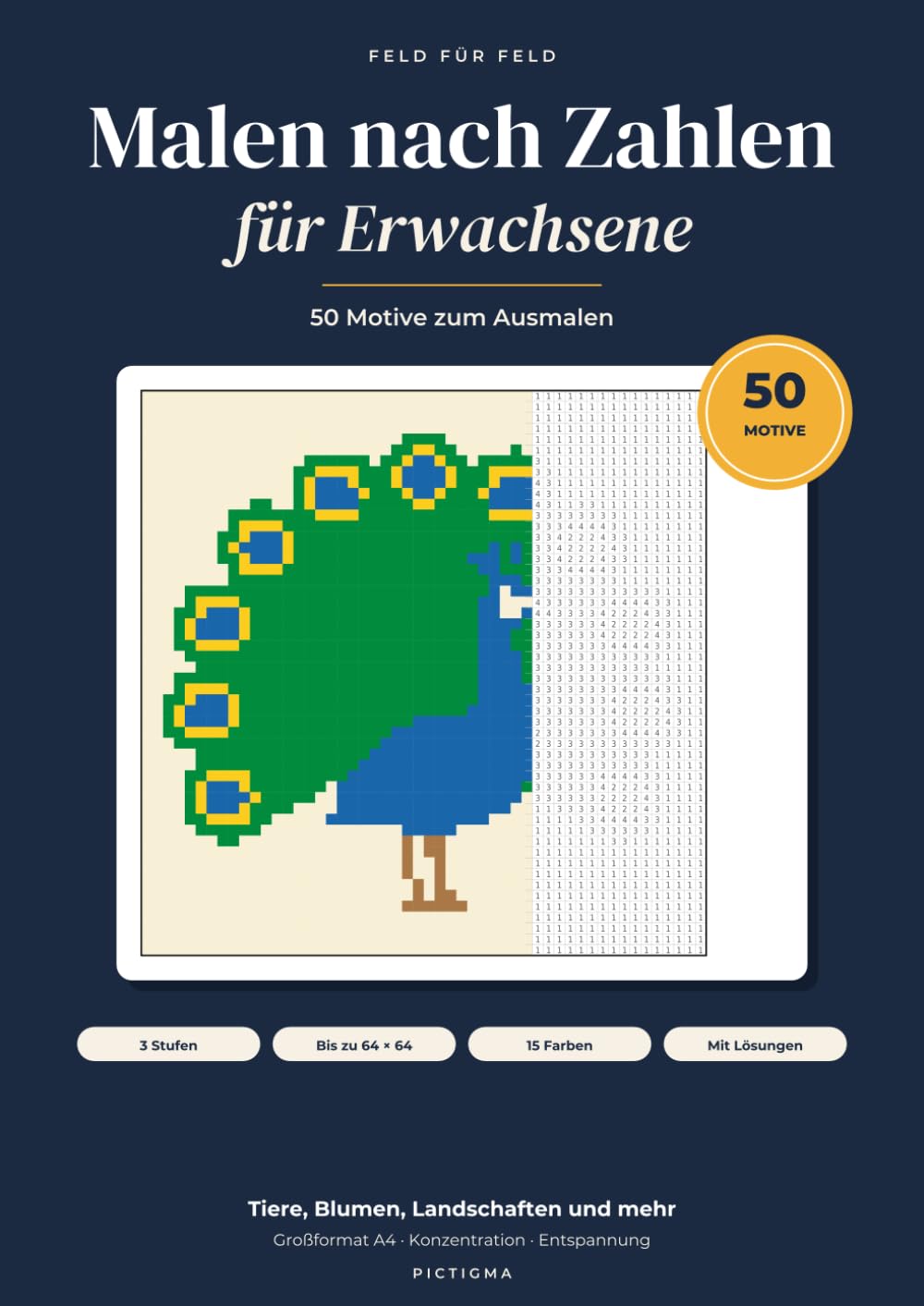 capítulo por capítulo baixar Malen nach Zahlen für Erwachsene: 50 Motive zum Ausmalen (French Edition)