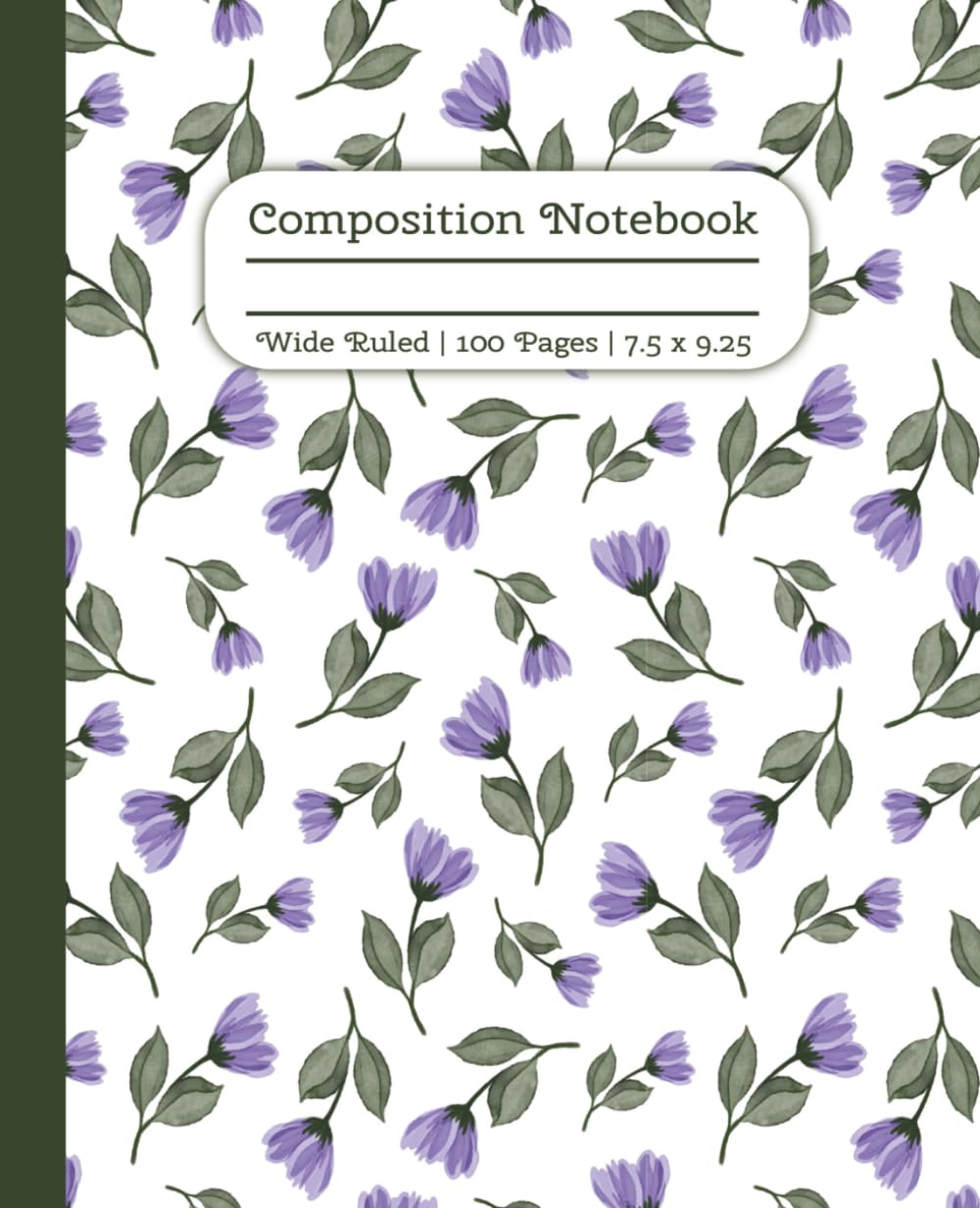 Blue Floral Composition Notebook | Aesthetic Chic Botanical Flower Journal | Gift to Gardeners, Students, Women, Girls, Teens, Teachers | Use for... Wide Ruled Blank Lined Pages | 7.5 x 9.25" baixar livro de graça