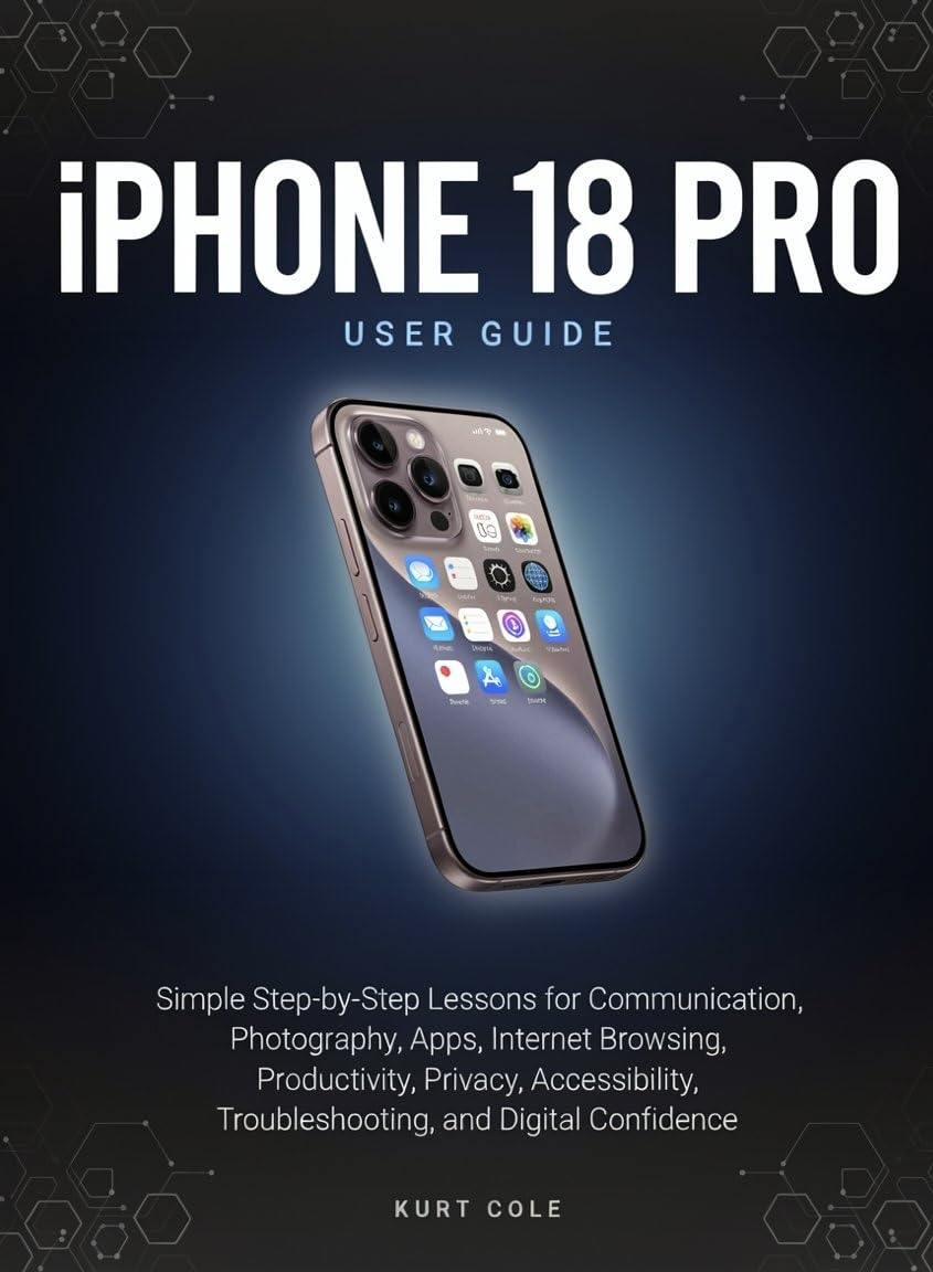 iPHONE 18 Pro USER GUIDE: Simple Step-by-Step Lessons for Communication, Photography, Apps, Internet Browsing, Productivity, Privacy, Accessibility, Troubleshooting,... and Digital Confidence (English Edition) baixar livro de graça