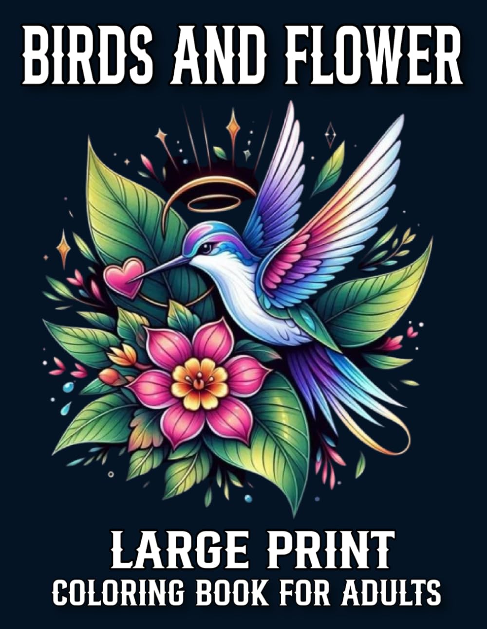 Large Print Birds And Flower Coloring Book For Adults: Large Print Birds Coloring Book Birds and Flowers Large Print Designs for Adults and Seniors with... Page Birds And Flowers Coloring Book) baixar o livro de graça