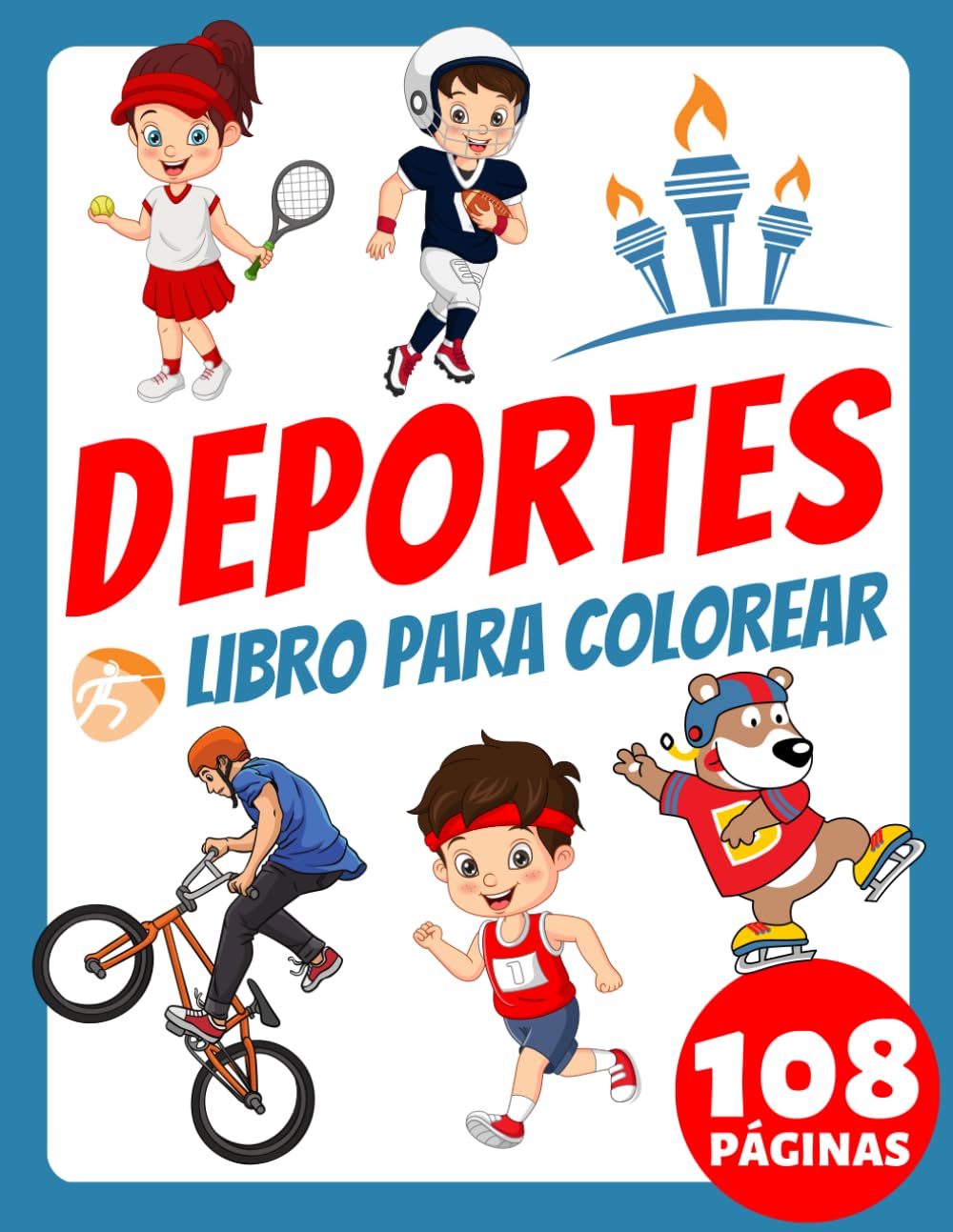 ler totalmente Libro para Colorear de Deportes para Niños Pequeños, Niños, Personas Mayores y Adultos: ¡Más de 100 páginas simples y grandes! ¡Descubre el atleta que... para aliviar el estrés! (Spanish Edition)