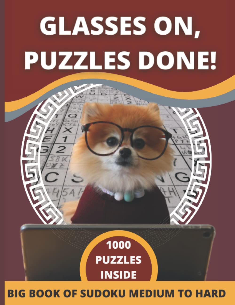 ler totalmente Big Book of Sudoku Medium to Hard - 1000: Sudoku for Young Adults, Sudoku 1000 Puzzles Book for Adults Large Print (Funny Puppy Wearing Glasses Cover)