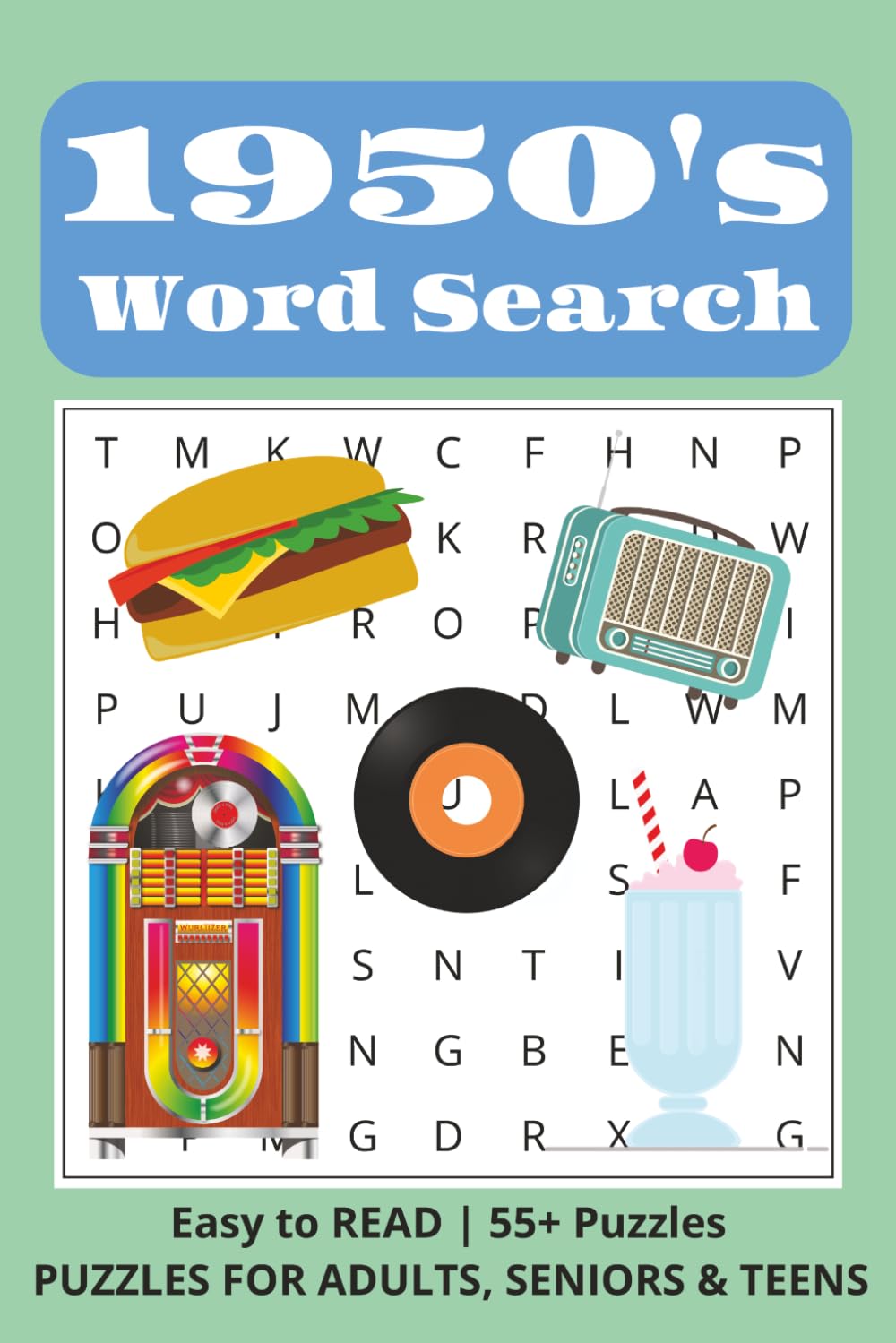 ler totalmente 1950s Word Search: Retro 1950s Word Search Puzzles Featuring Classic Cars, Diners, Rock & Roll, Sock Hops, and Vintage Americana (Decades of Nostalgia)