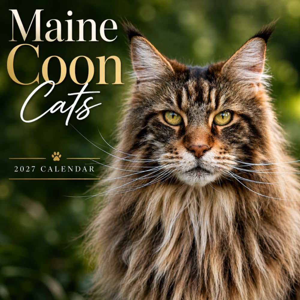 Maine Coon Cats Calendar 2027: Longhaired Cat Photography baixar livro de graça