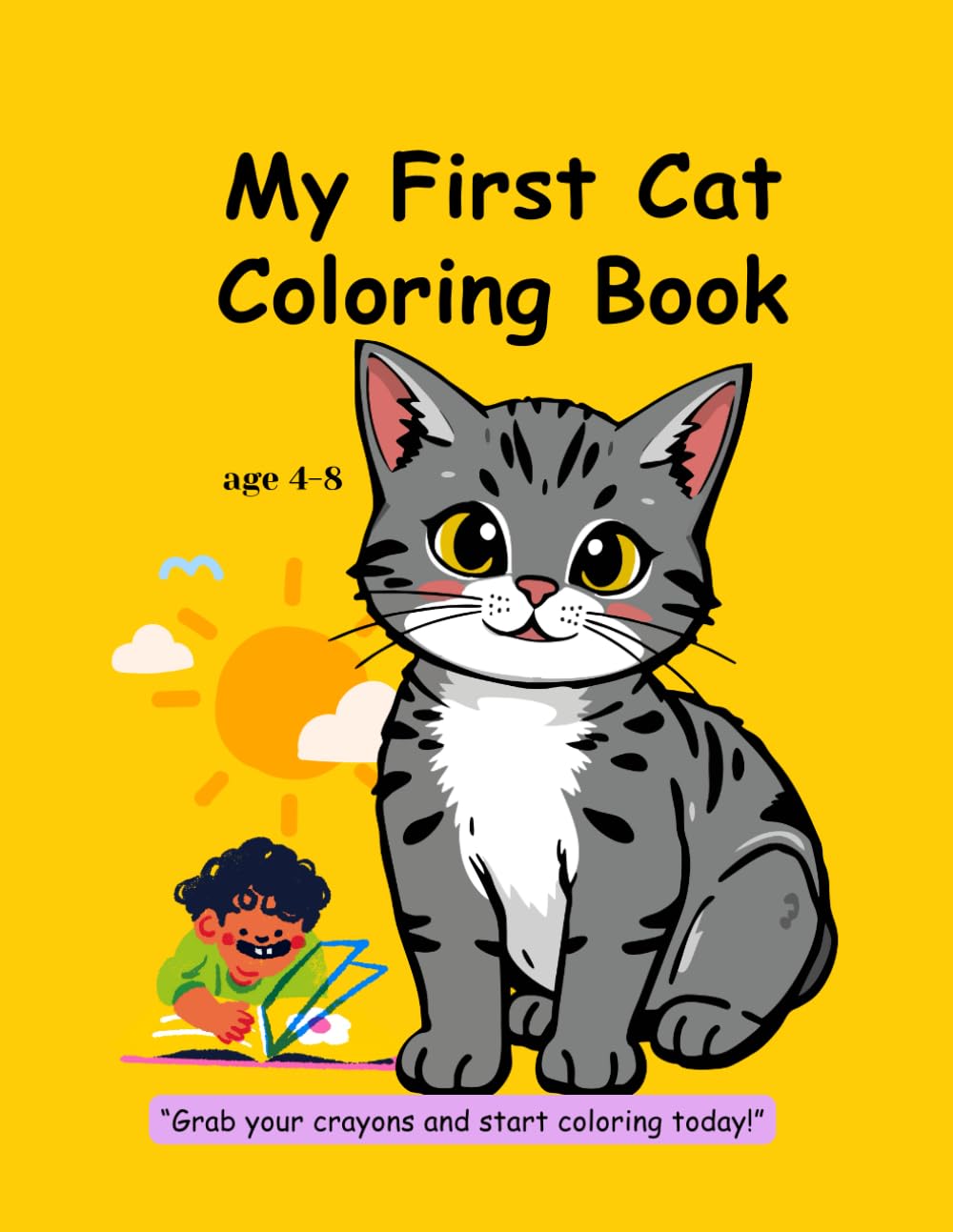 ler totalmente my first cat coloring book: 28 cute cat illustration