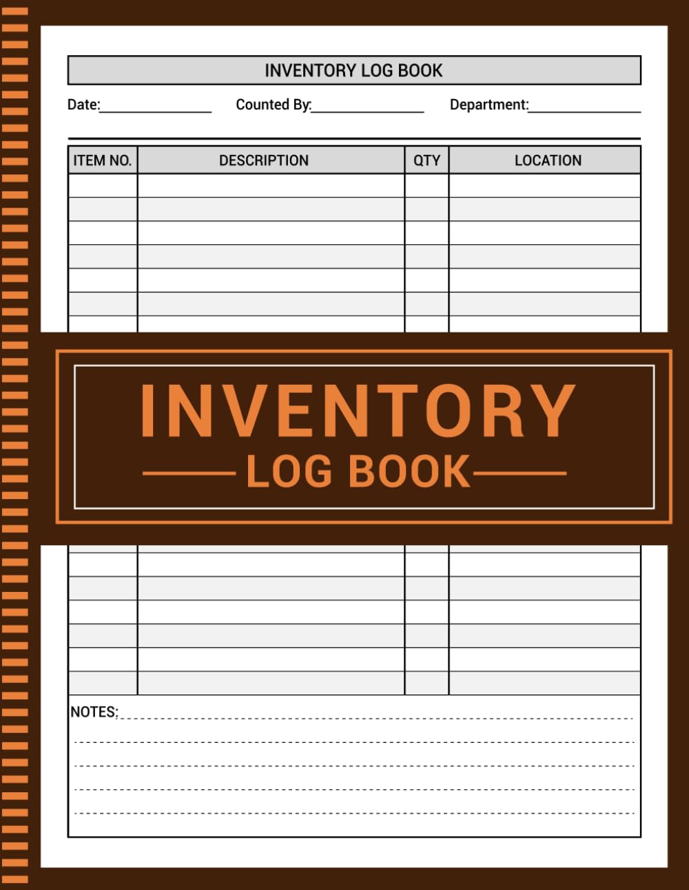 capítulo por capítulo baixar Inventory Log Book: Small business inventory log sheets to organize the inventory items and stock levels(108 Pages, 8.5" x 11" Inches)