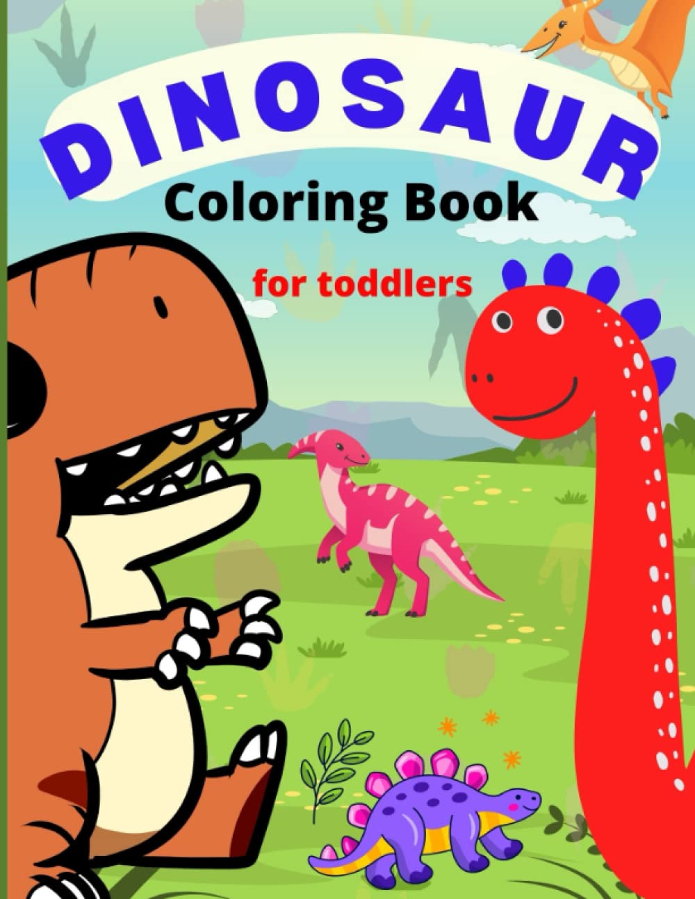 Dinosaur Coloring Book for Kids ages 3-5. Coloring Activity Book for Toddlers. 80 Cute Dinosaurs to Color baixar livro de graça