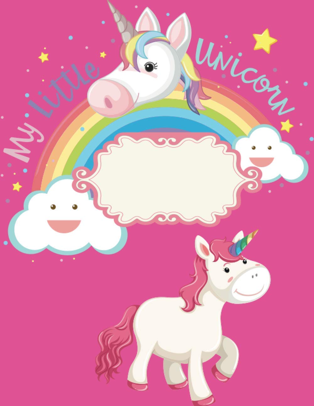 My Little Unicorn: Unicorn and Rainbow Wide Blank Lined, Soft Cover Girls Kids Perfect For School | Perfect Gift for Girls Kids | 100 Pages baixar o livro de graça